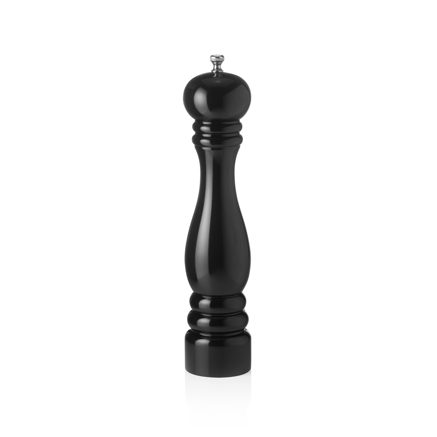 Schwarze Pfeffermühle aus Holz.