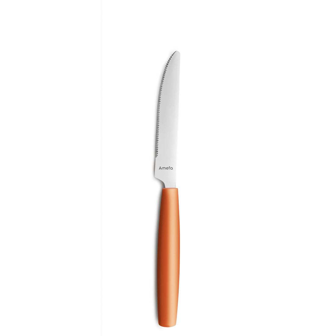 Messer mit orangefarbenem Griff.