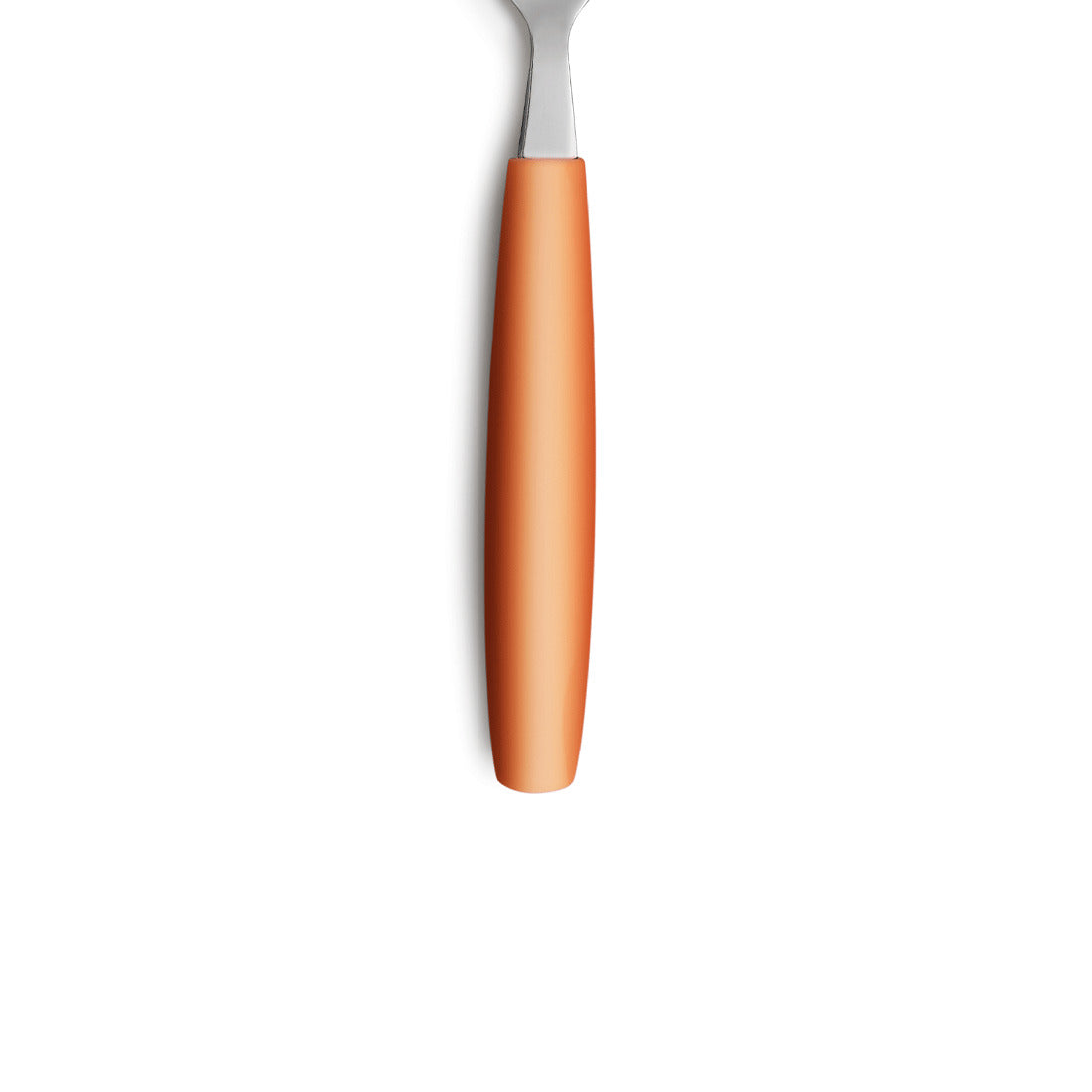 Löffel mit orangefarbenem Griff, teilweise sichtbar.