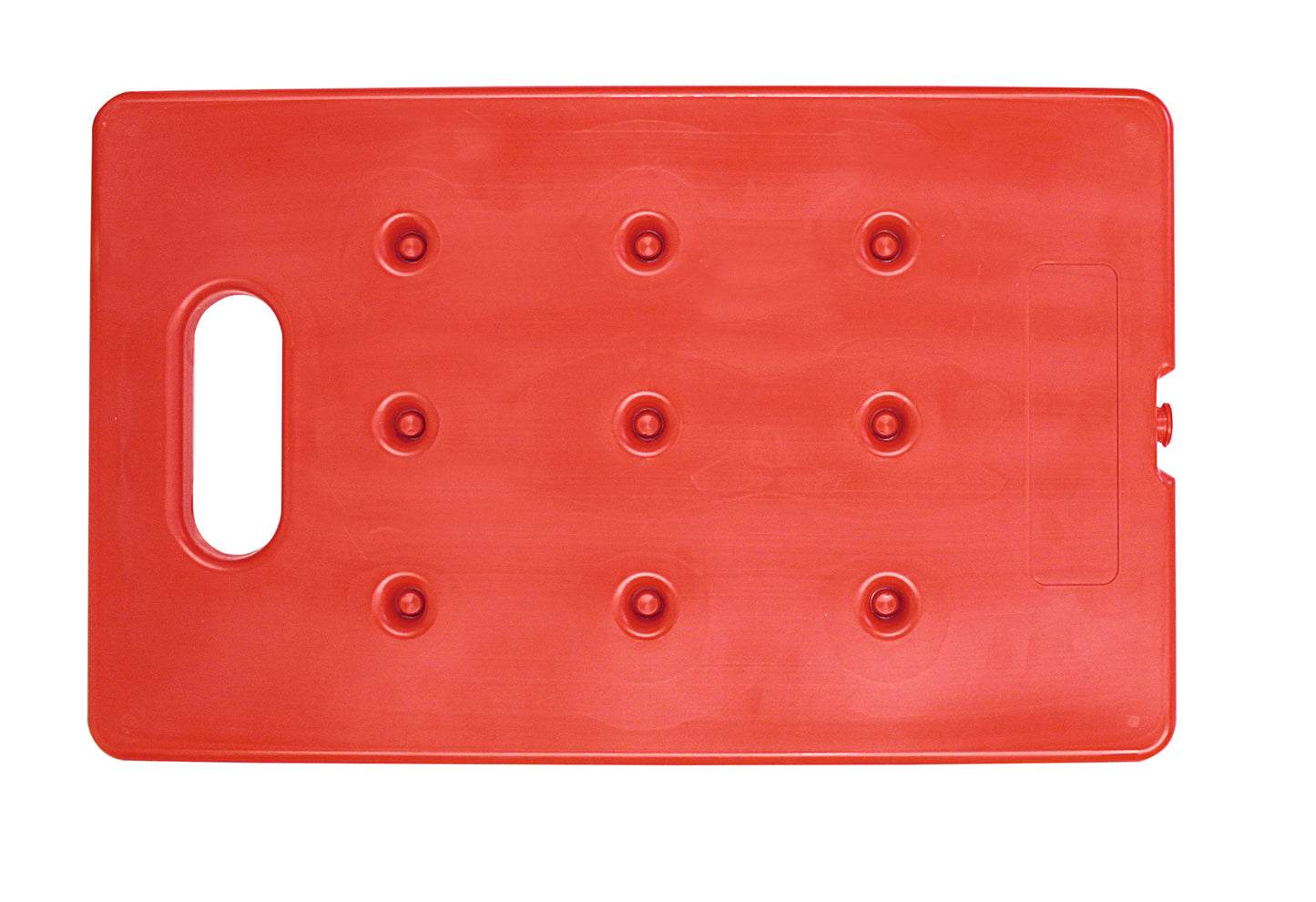 Rote Kunststoffplatte für Gastronomie.