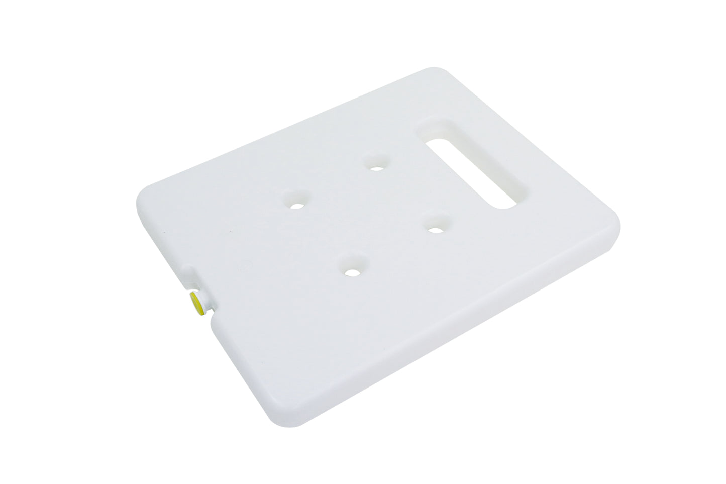 Weißes Kunststofftablett für Gastronomie.