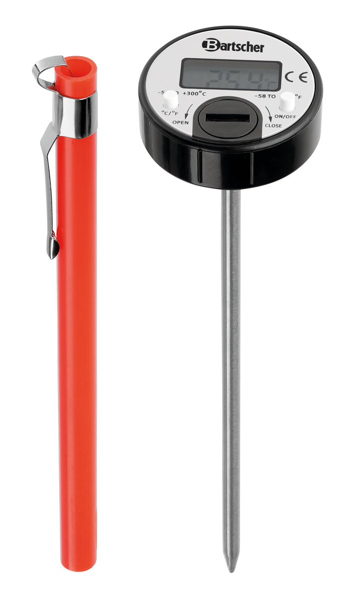Digitales Küchenthermometer mit Hülle.
