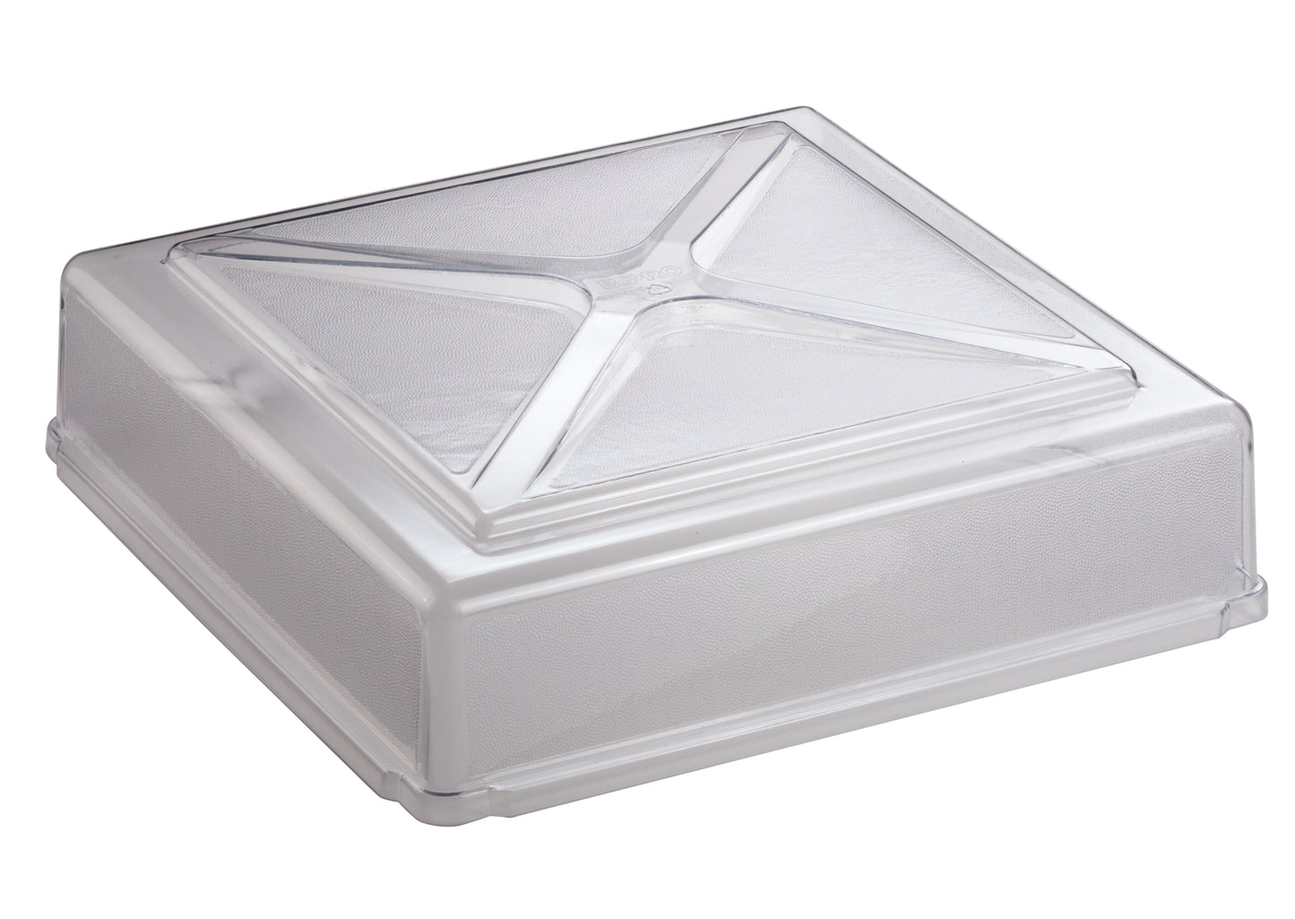 Transparente Kunststoff-Abdeckung für Tabletts.