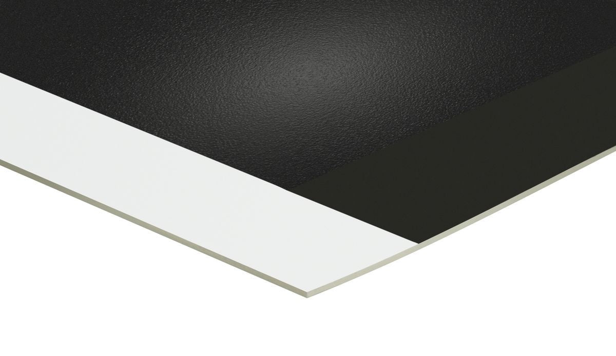 Schwarze Anti-Rutsch-Matte, Ecke.