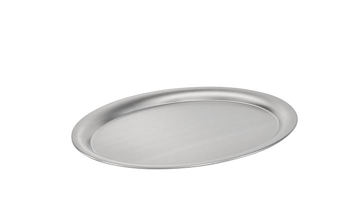 Silbernes Serviertablett für Gastronomie
