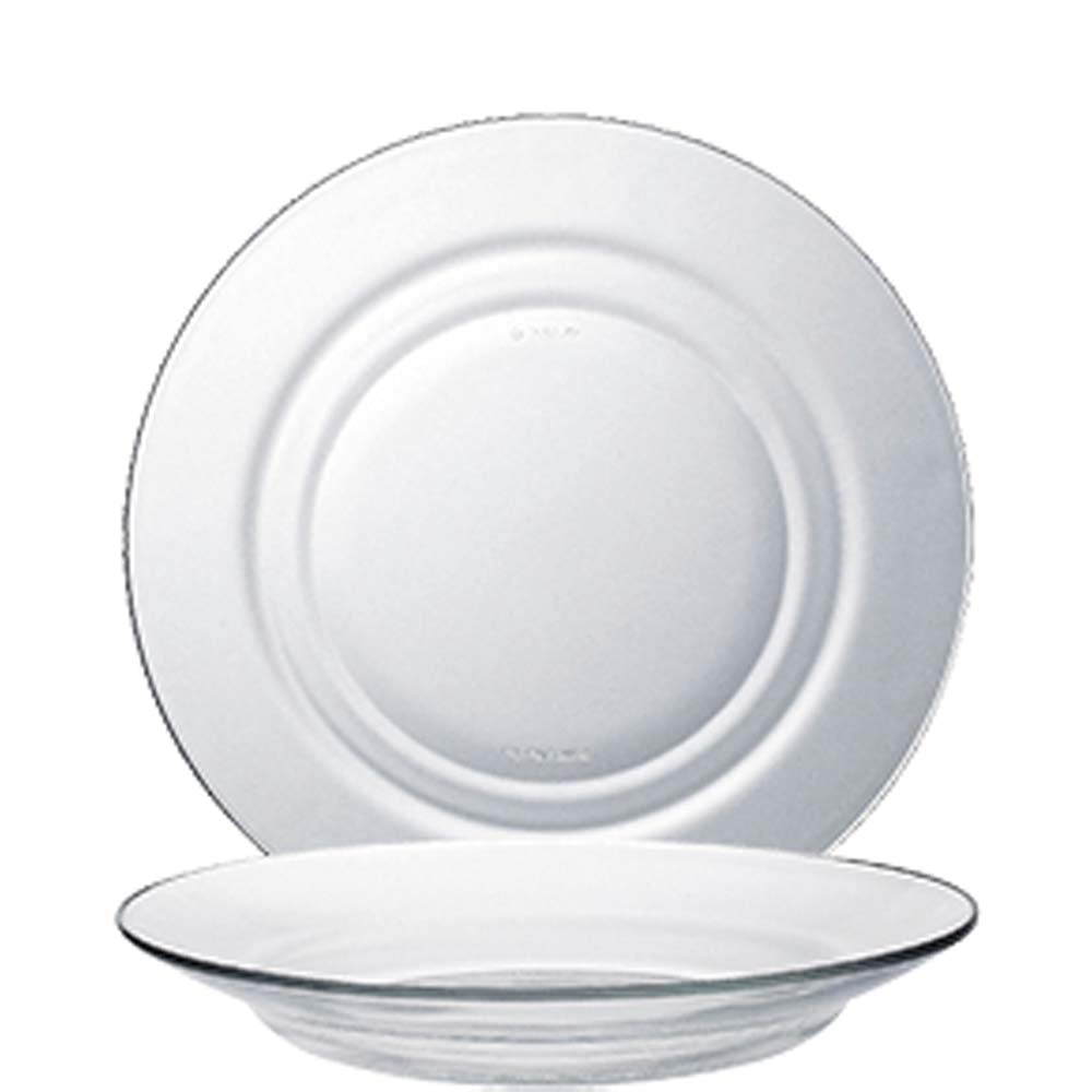 Weiße Teller für Gastronomie