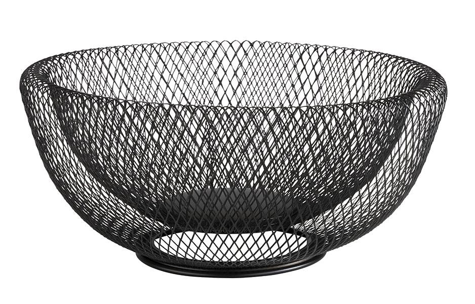 Moderne schwarze Obstschale
