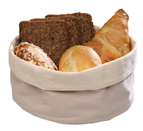 Brotkorb mit verschiedenen Backwaren.