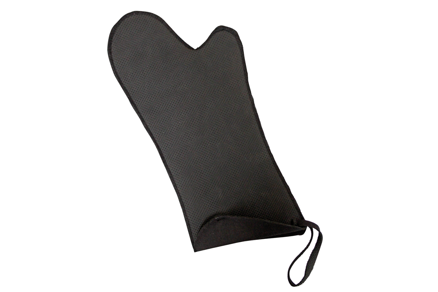 Schwarze Ofenhandschuh für Gastronomie.