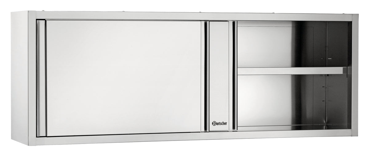 Edelstahl-Wandschrank mit Schiebetüren
