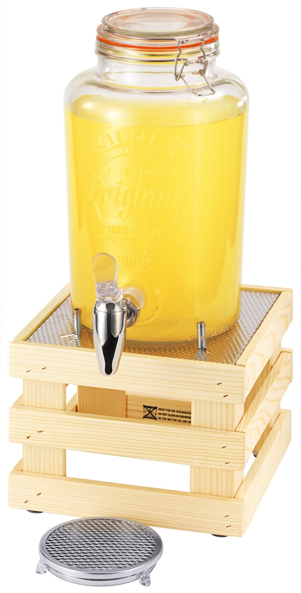 Bierfass mit Zapfhahn auf Holzständer