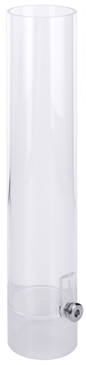 Leeres, transparentes Getränkespender-Glas