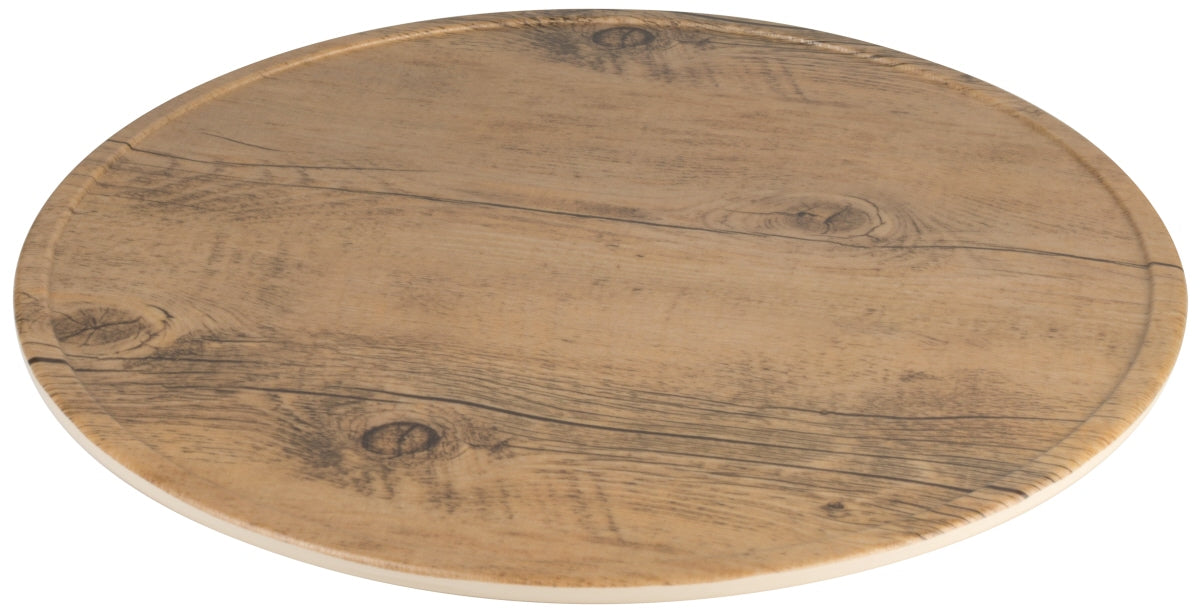 Runder Holz-Gastronomie-Teller