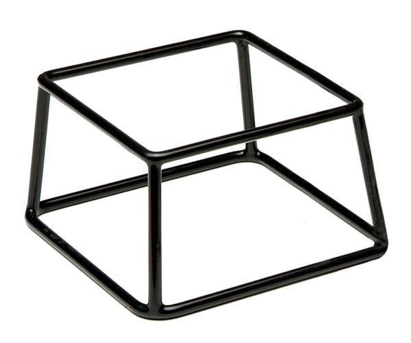 Schwarze Metallablage für Küche