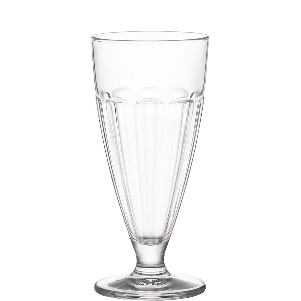Hochstieliges Trinkglas aus Glas