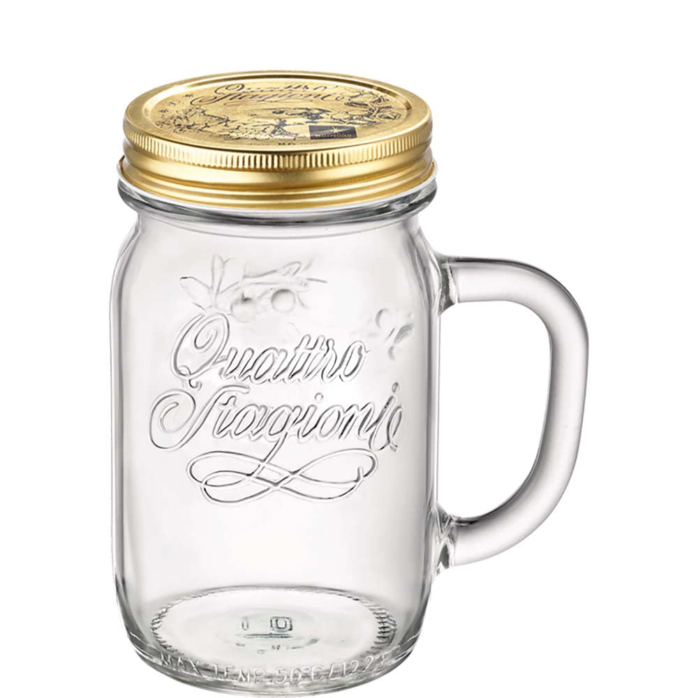 Gläsernes Einmachglas mit Deckel