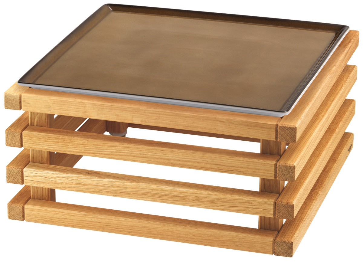 Bambus-Tray mit Glasplatte, B2B-Gastronomie