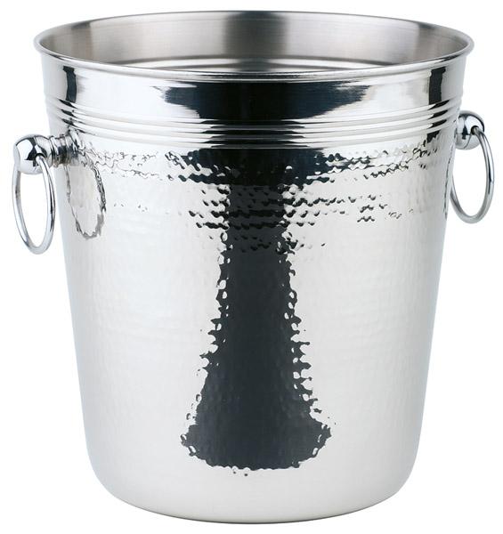 Silberner Eiskübel mit Henkeln.