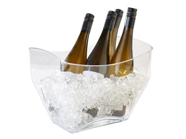 Wein- / Sektkühler, 32 x 21,5 cm, H: 24,5 cm