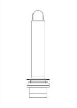 Technische Zeichnung eines Bauteils.