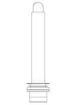 Technische Zeichnung eines Bauteils.