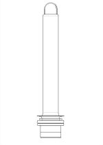 Technische Zeichnung eines Bauteils.