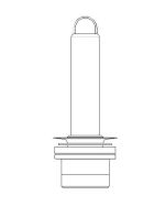 Technische Zeichnung eines Bauteils.