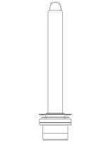 Technische Zeichnung eines Bauteils.