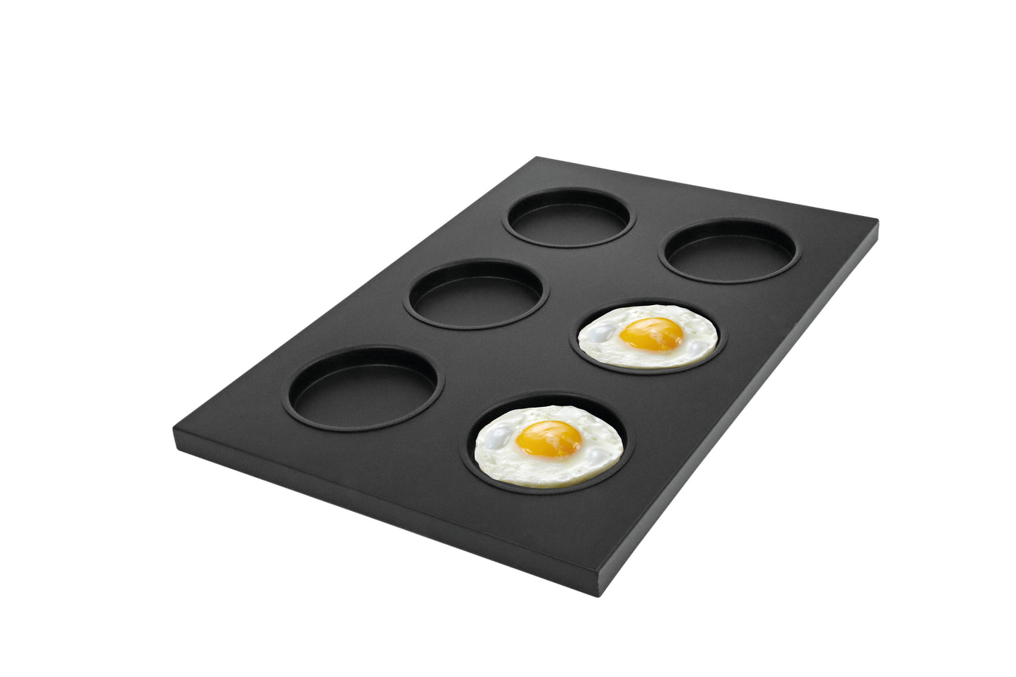 Eier in runden Formen.