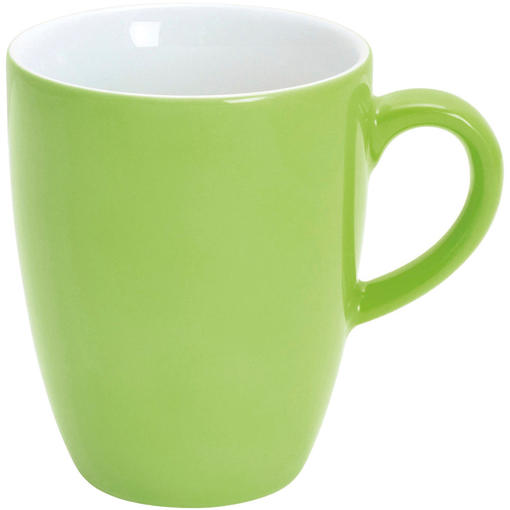 Grüne Tasse mit Henkel.