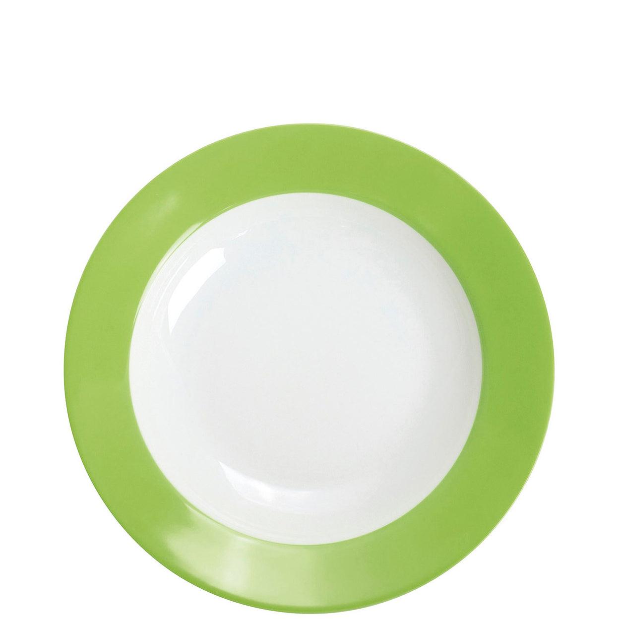 Leere grüne Speiseteller, B2B Gastronomie