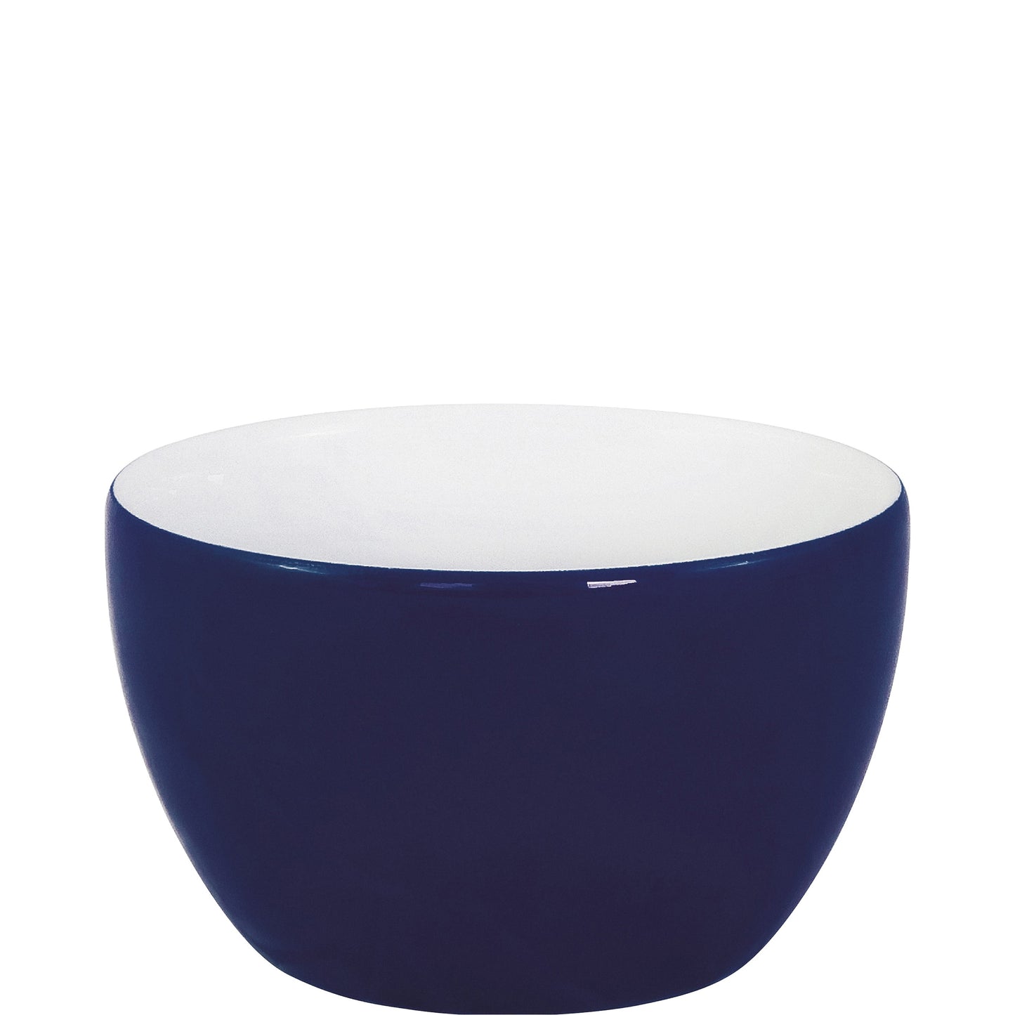 Blaue Schüssel aus Porzellan.
