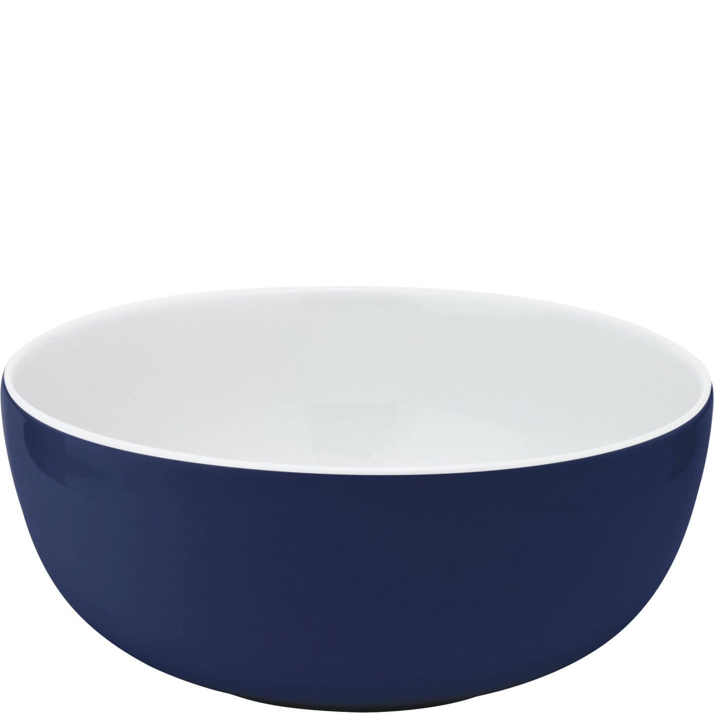 Blaue und weiße Porzellanschale.