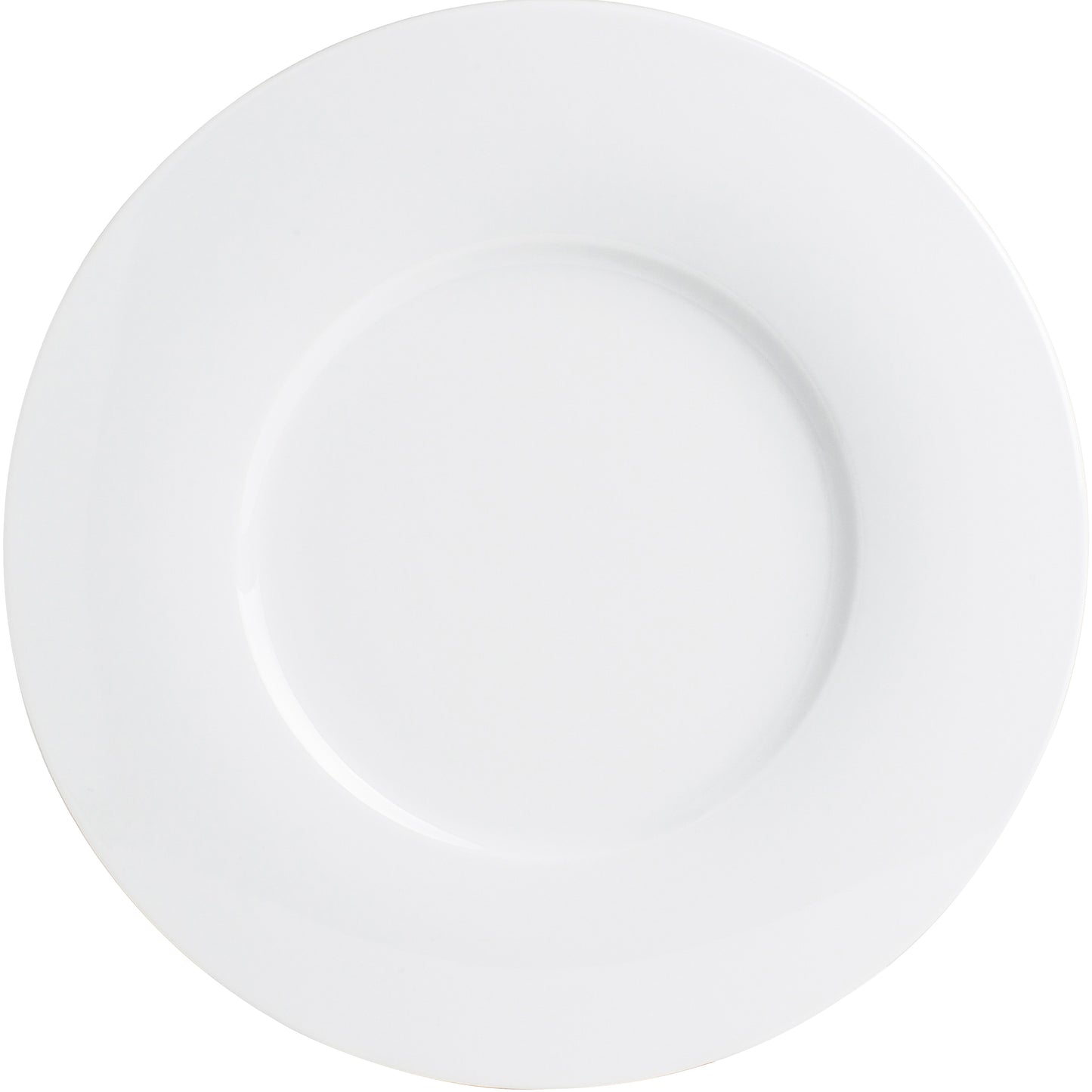 Leere weiße Teller für Gastronomie.
