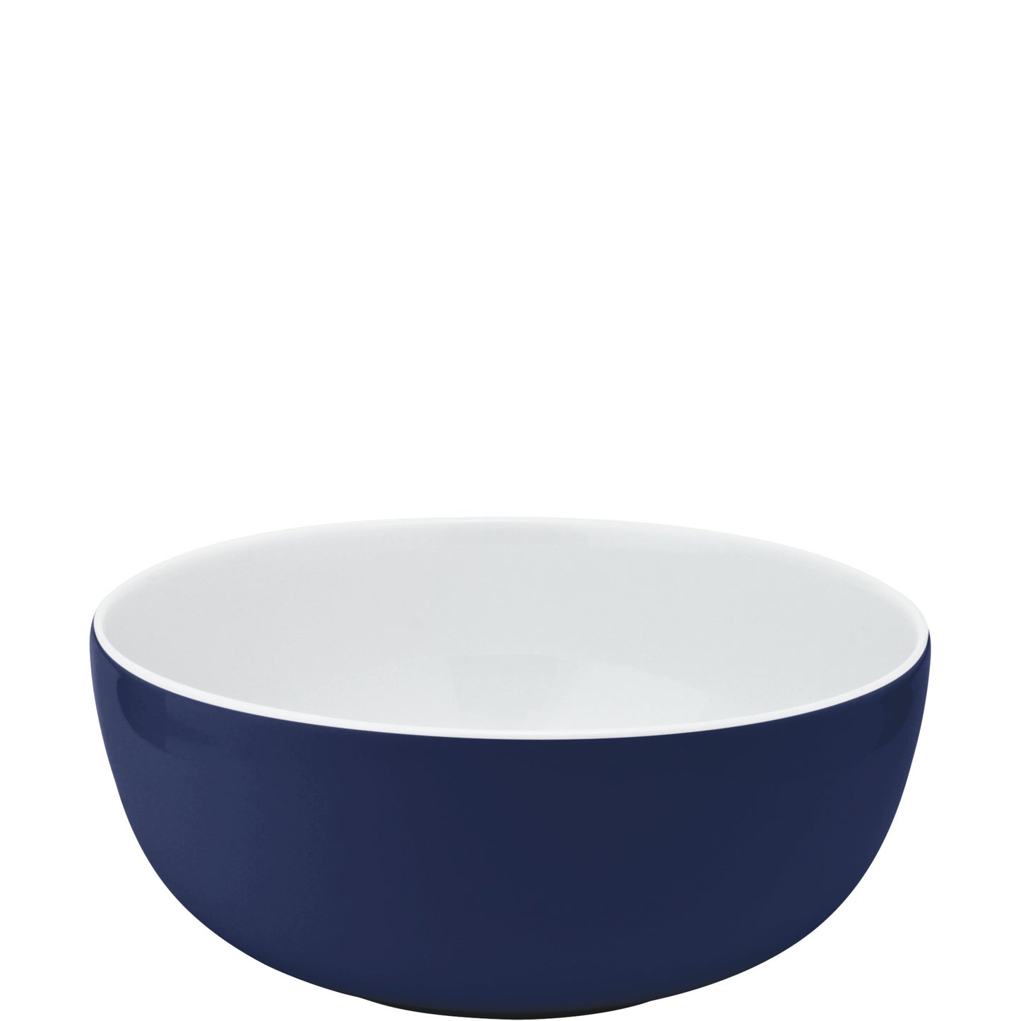 Blaue und weiße Porzellanschale.