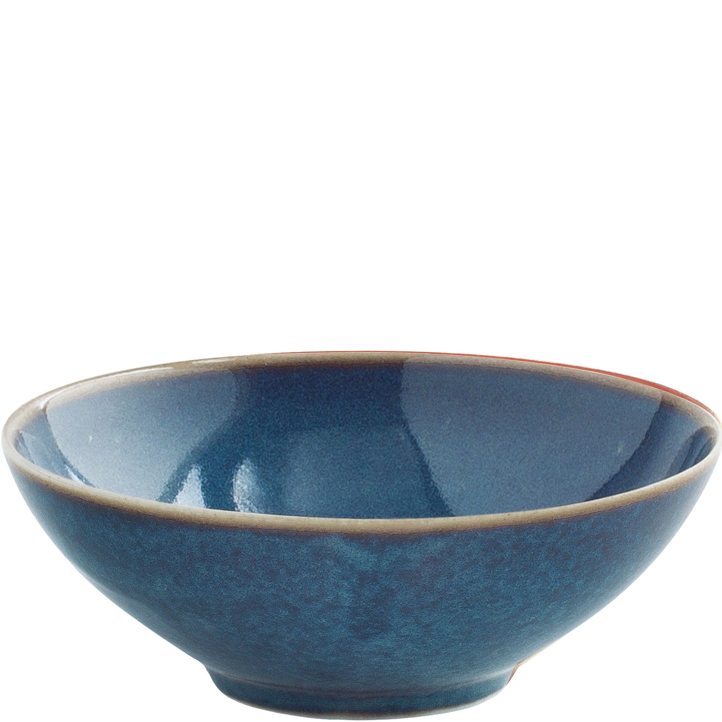Blaue Schüssel aus Porzellan.