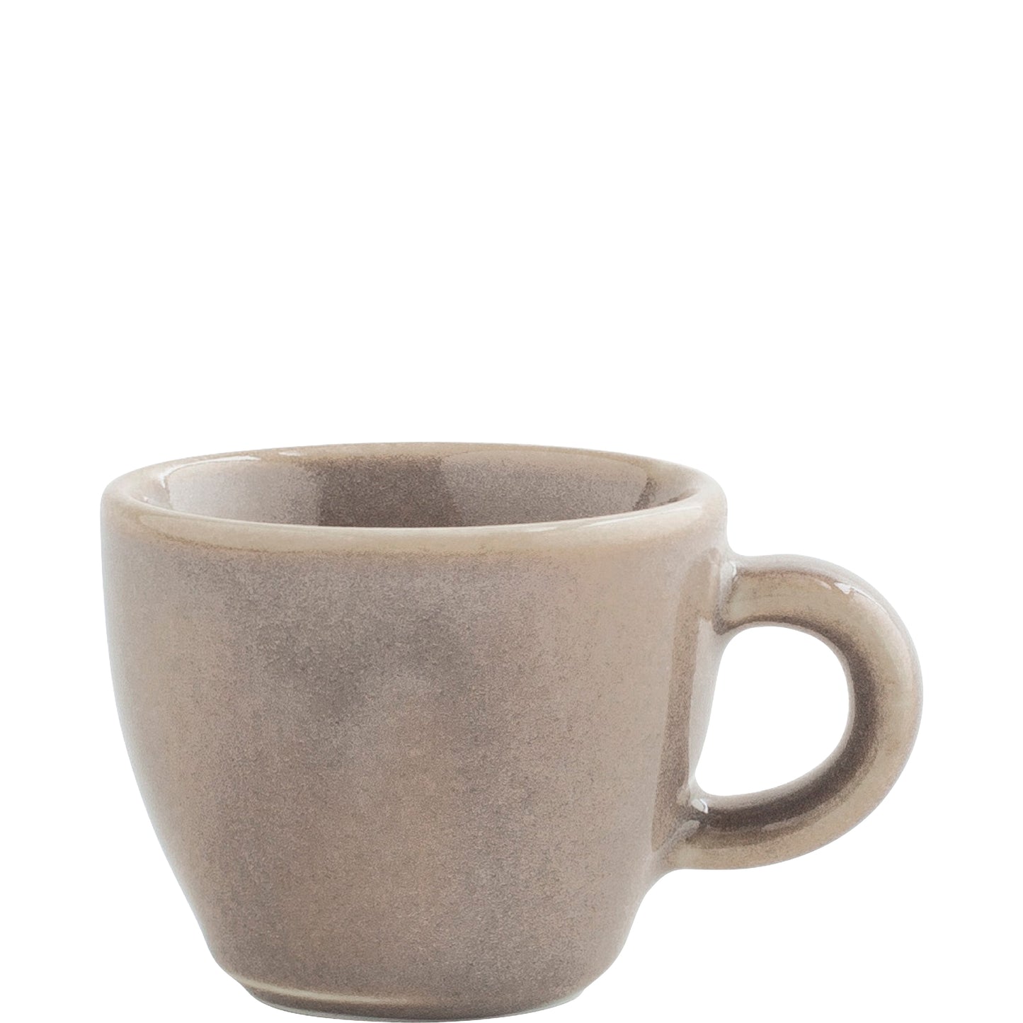 Beige Tasse aus Porzellan.