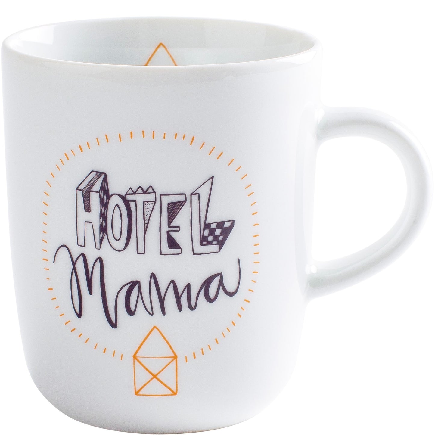 Tasse mit "Hotel Mama"-Aufdruck.