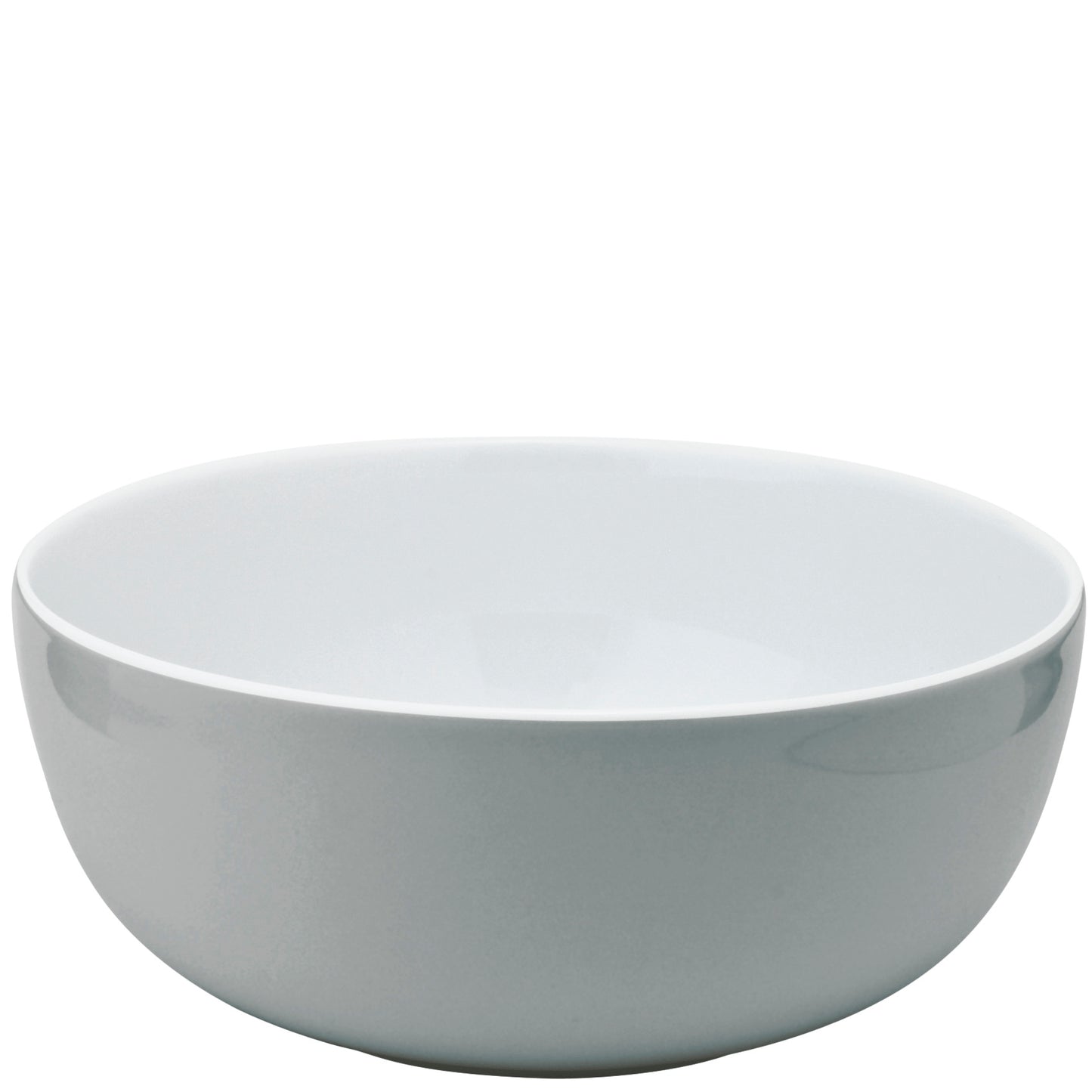 Weiße Porzellanschüssel, schlichtes Design.