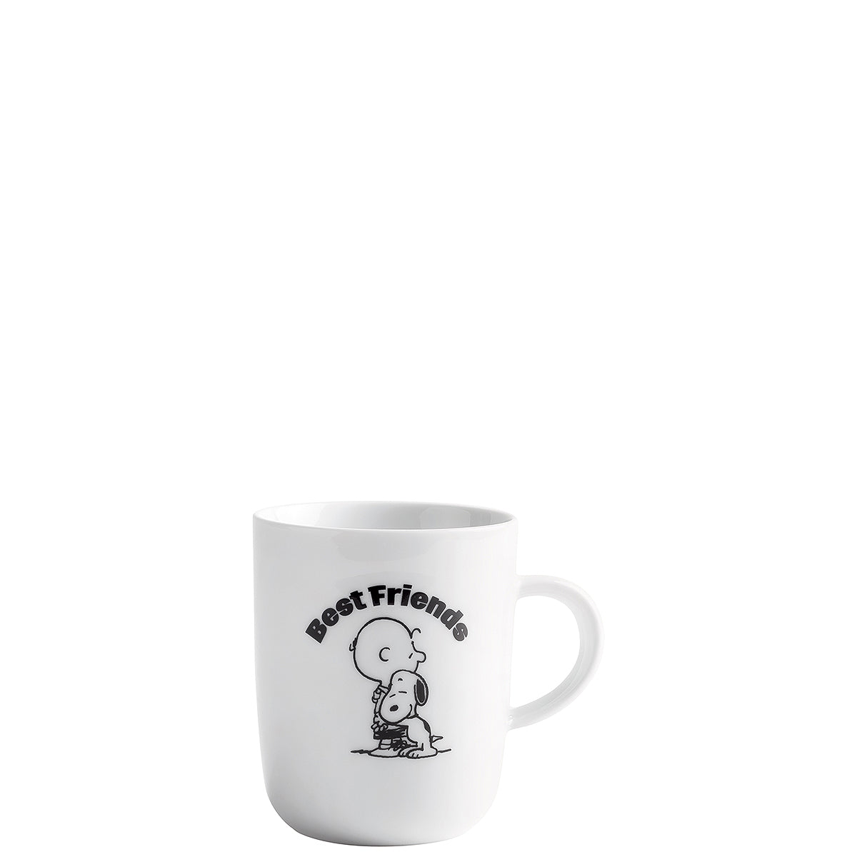 Tasse mit Snoopy-Motiv.