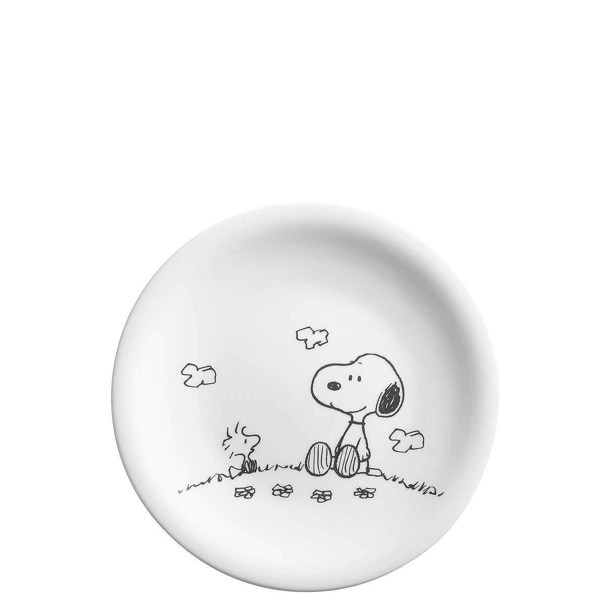 Teller mit Snoopy und Woodstock.