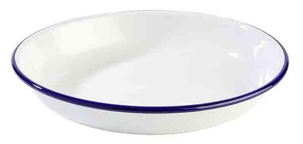 Teller, tief -ENAMELWARE-, Ø 24 cm, H: 3,5 cm, 0,85 Liter