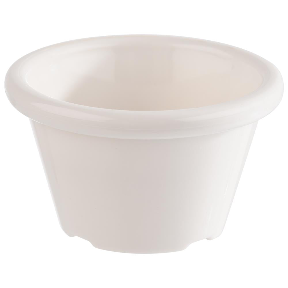 Weißer Porzellan-Dip-Schälchen.