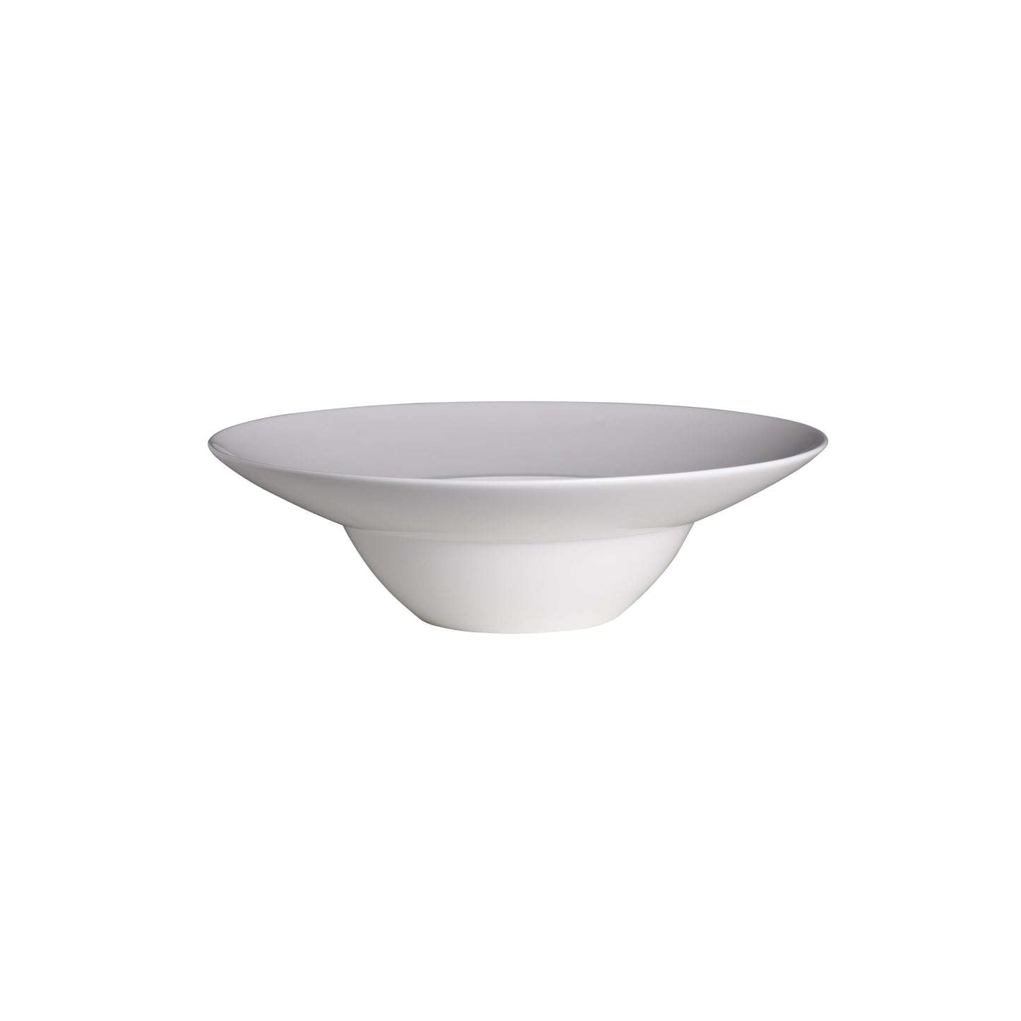 Weiße, moderne Schüssel, minimalistisch.