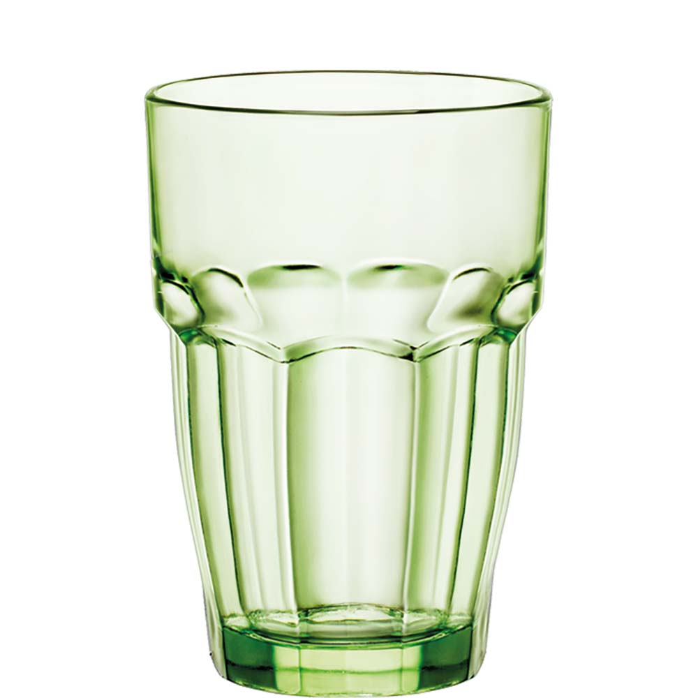 Grünes Trinkglas aus Glas