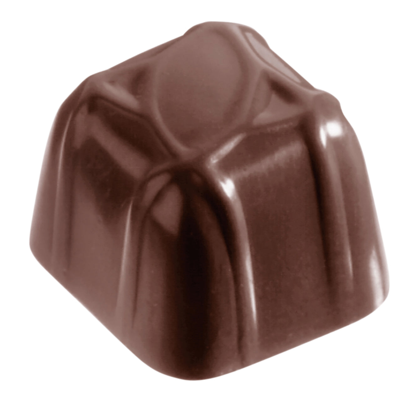 Dunkle Schokoladenpraline für Gastronomie.