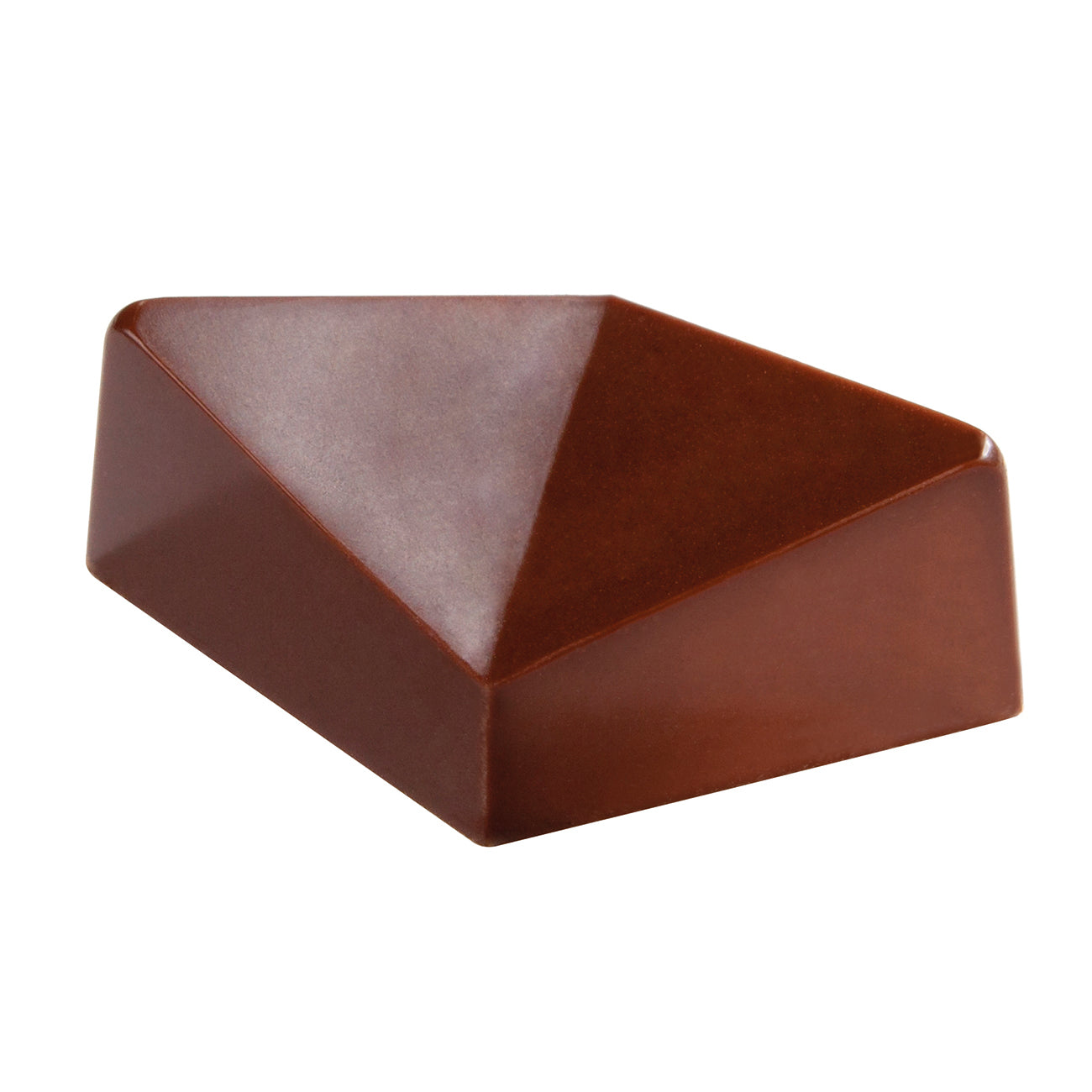 Dreieckiger Schokoladenblock für Gastronomie.