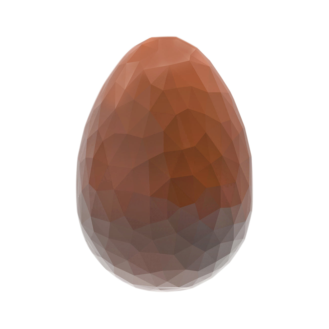 Geometrisches, facettiertes Ei-Modell.