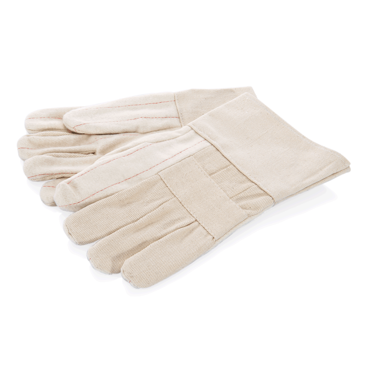 Arbeitshandschuhe aus Stoff, beige.