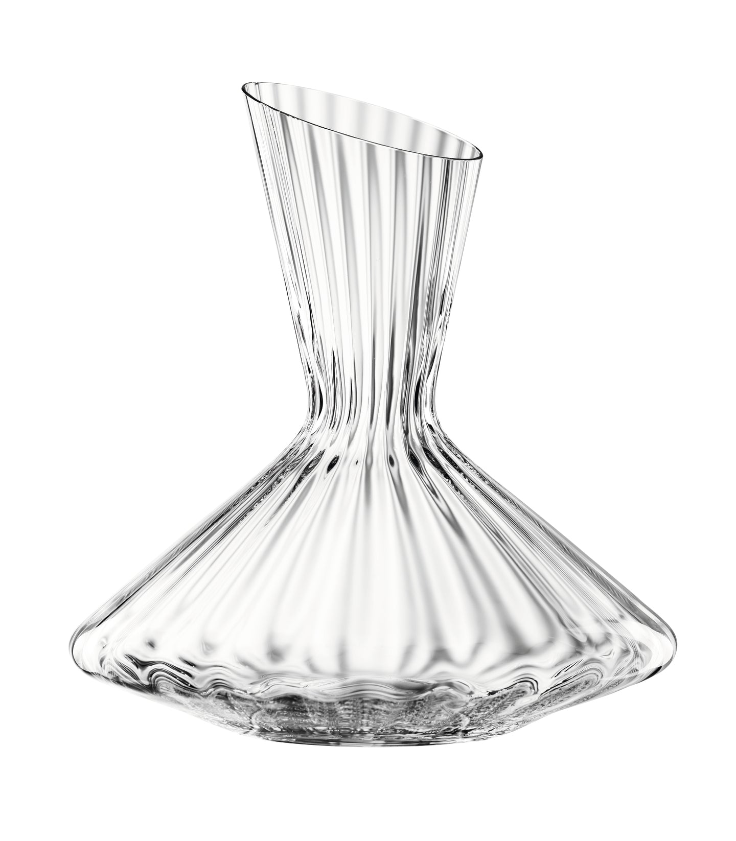 Eleganter Weindekanter aus Glas.